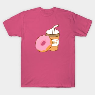 Kawaii Coffee And Donuts T-Shirt